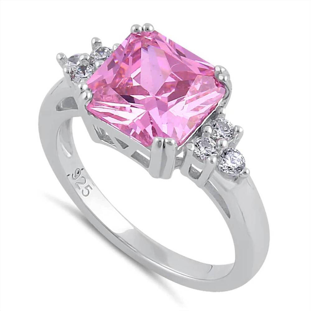 NEW STARLETTE women's camille ring in pink/silver
